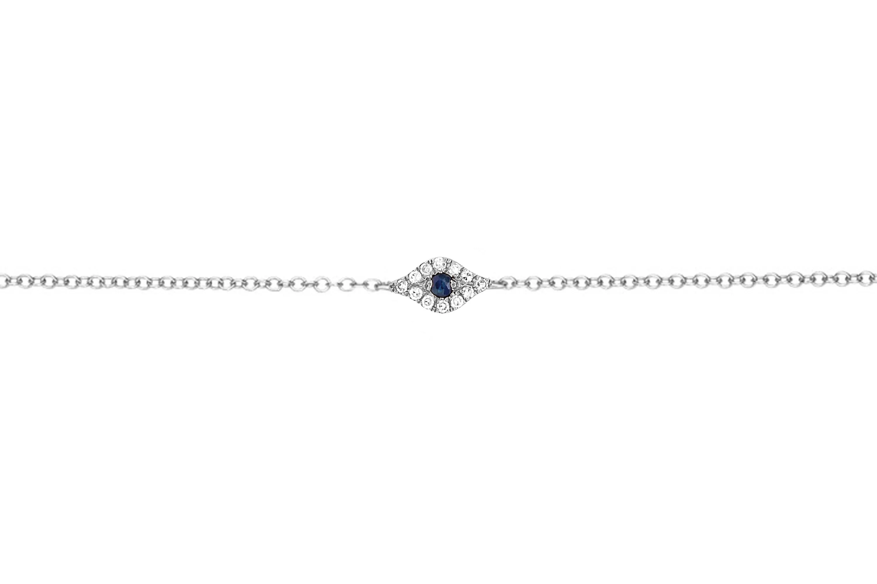 Diamond Evil Eye Chain Bracelet sold by EF Collection product image thumbnail 4