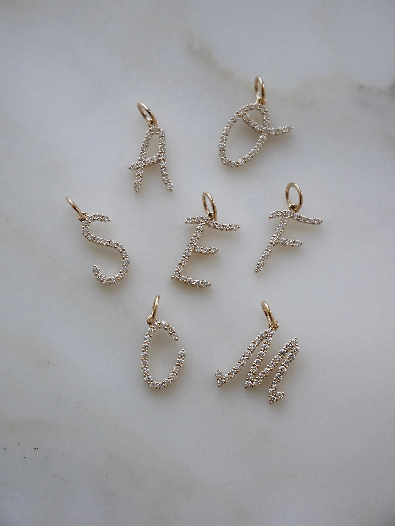 Gold Every Length Initial Chain Necklace sold by EF Collection product image thumbnail 3