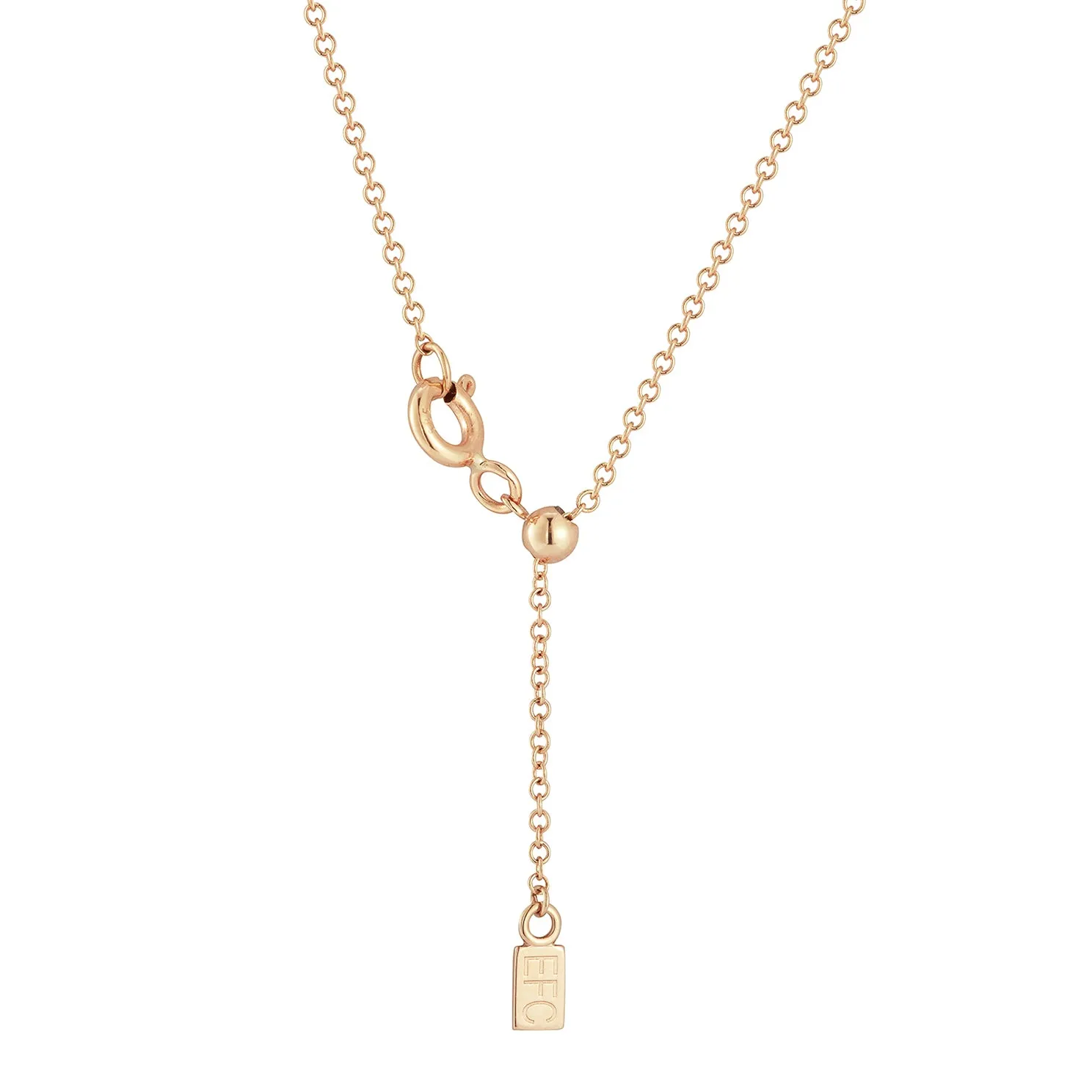 Gold Every Length Script Initial Chain Necklace sold by EF Collection product image thumbnail 5