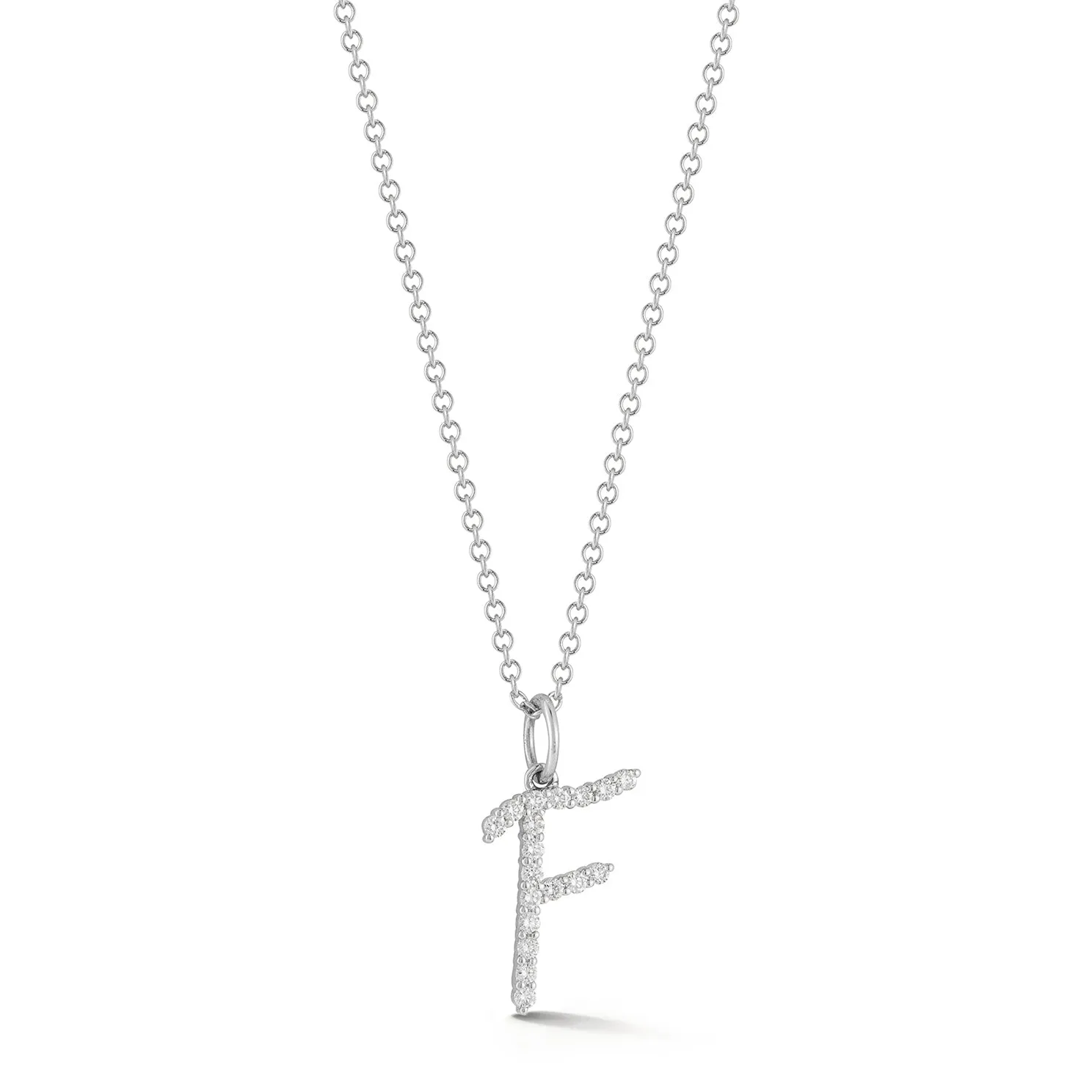 Gold Every Length Script Initial Chain Necklace sold by EF Collection product image thumbnail 3