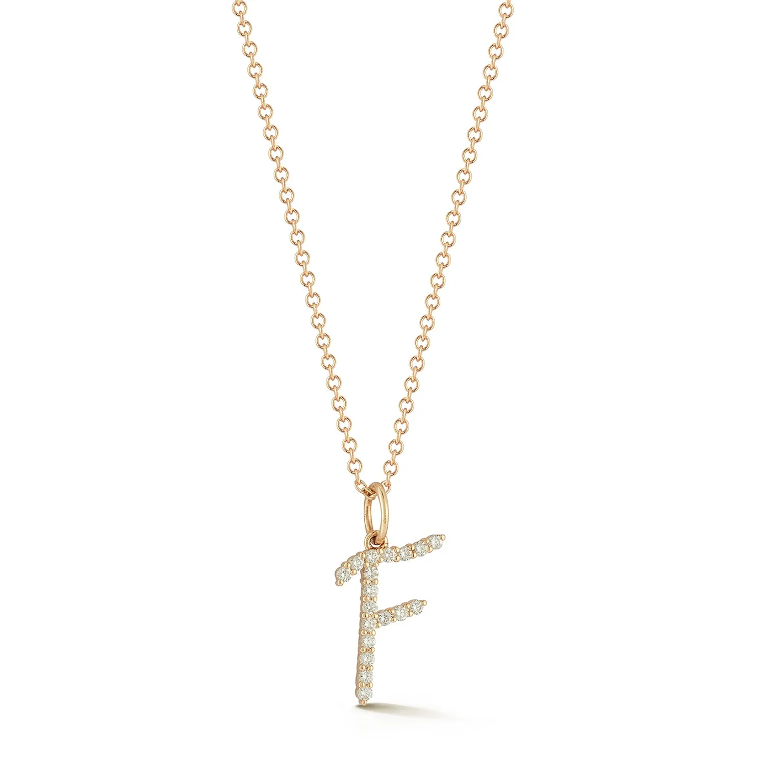 Gold Every Length Script Initial Chain Necklace sold by EF Collection product image thumbnail 2