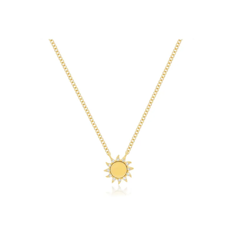 You Are My Sunshine Diamond Necklace sold by EF Collection