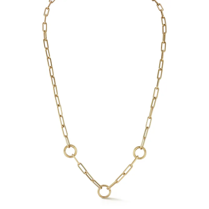 Lola Triple Enhanced Chain Necklace sold by EF Collection