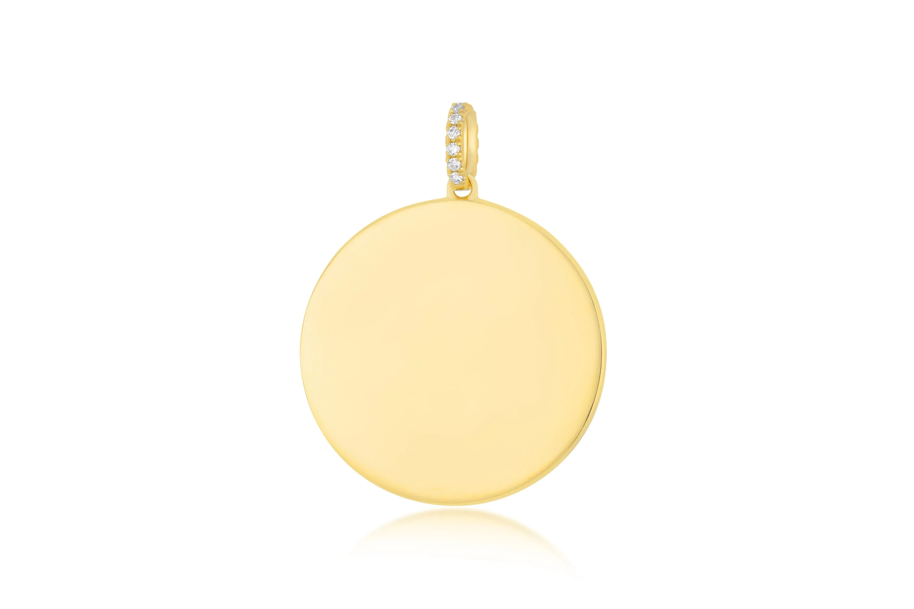 Gold Jumbo Disc Charm sold by EF Collection