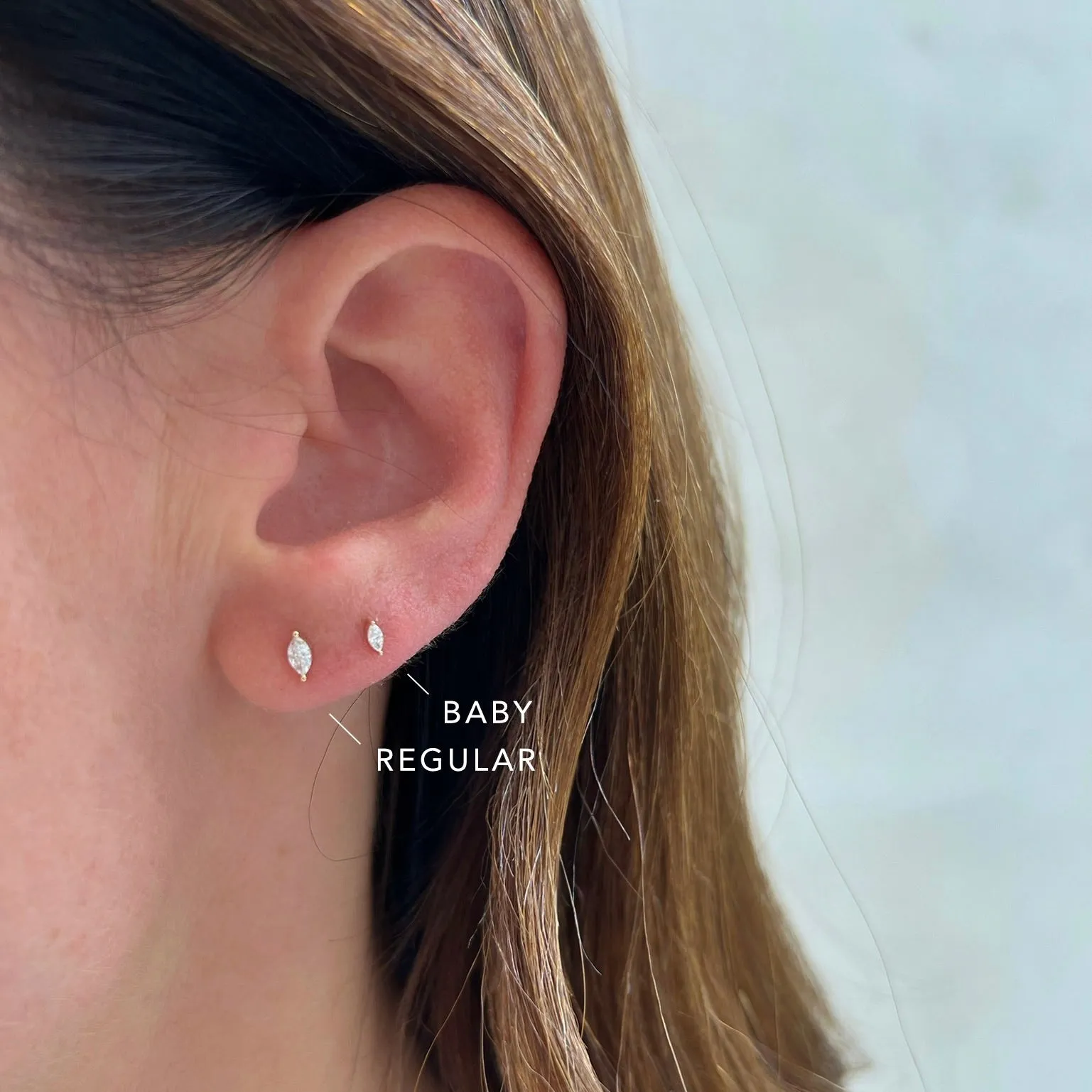 Diamond Marquise Stud Earring sold by EF Collection product image thumbnail 5