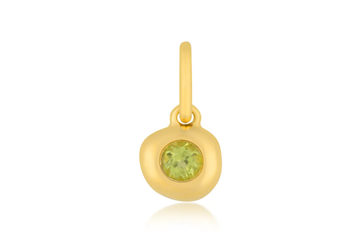Peridot Pillow Birthstone Charm sold by EF Collection