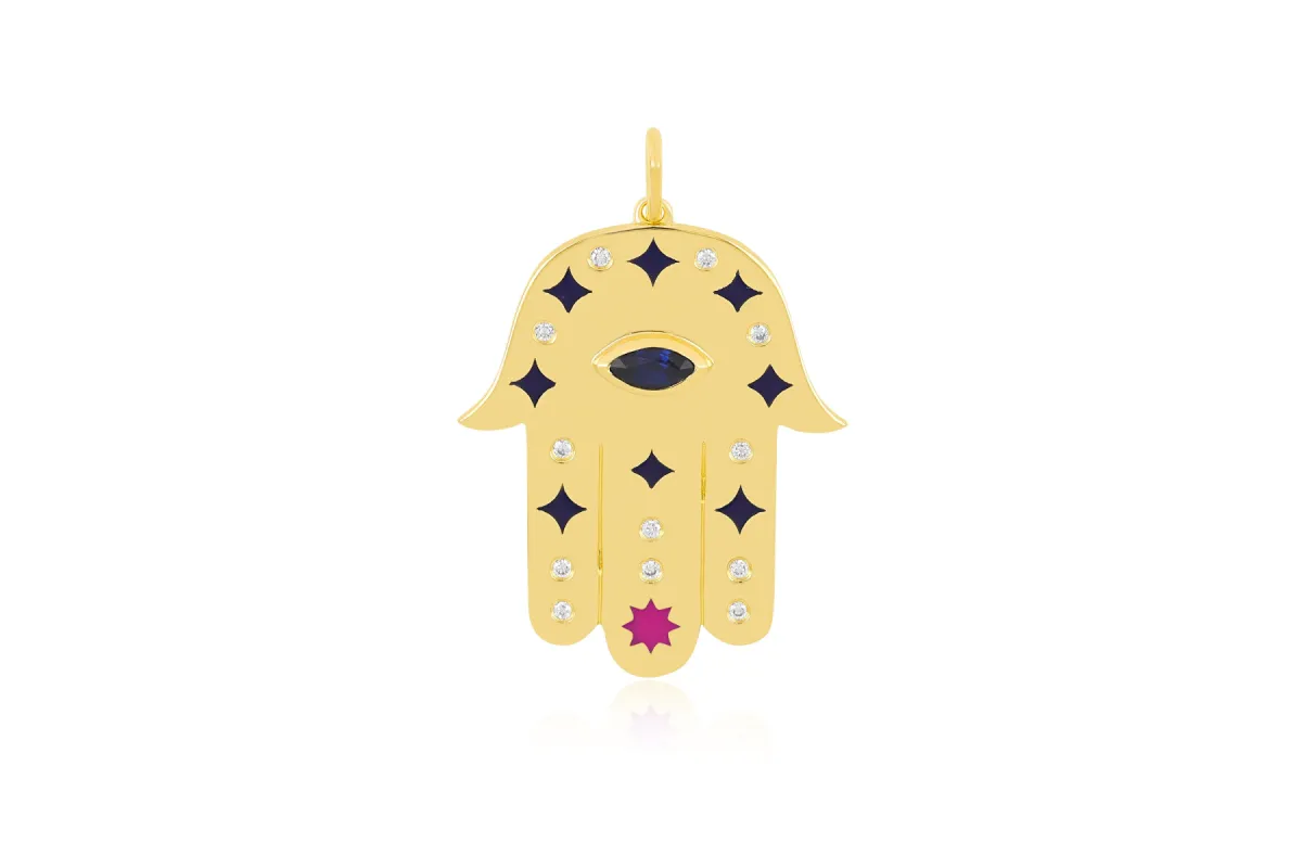 Jumbo Hamsa Protection Charm sold by EF Collection