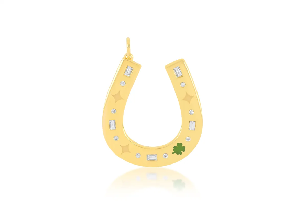 Jumbo Lucky Horseshoe Charm sold by EF Collection