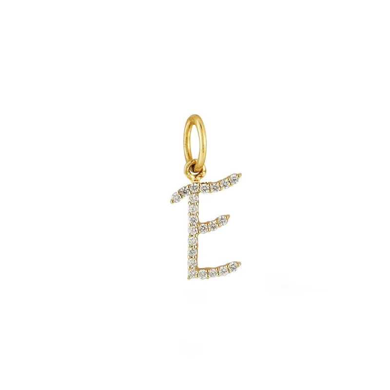 Diamond Script Initial Charm sold by EF Collection