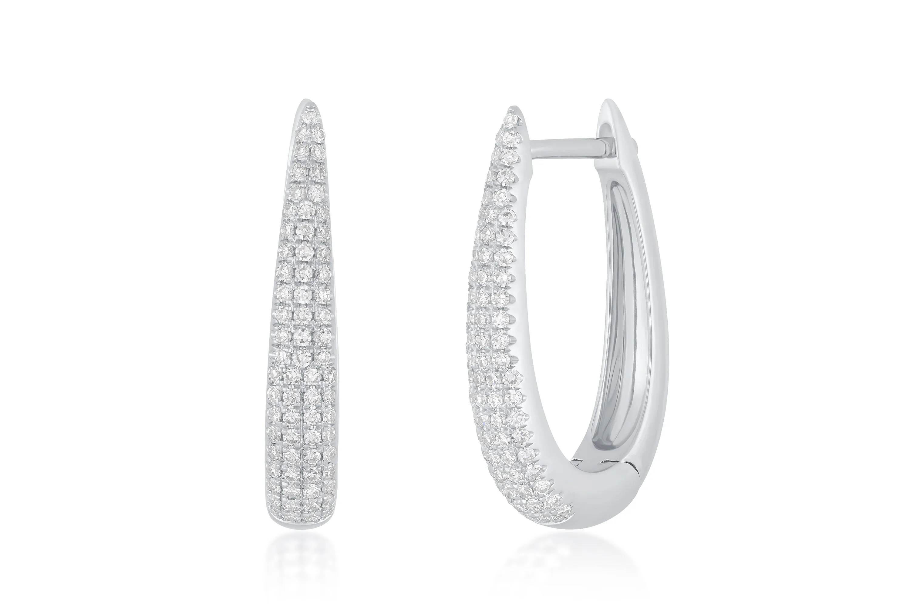 Diamond Maeve Hoop Earrings sold by EF Collection product image thumbnail 3