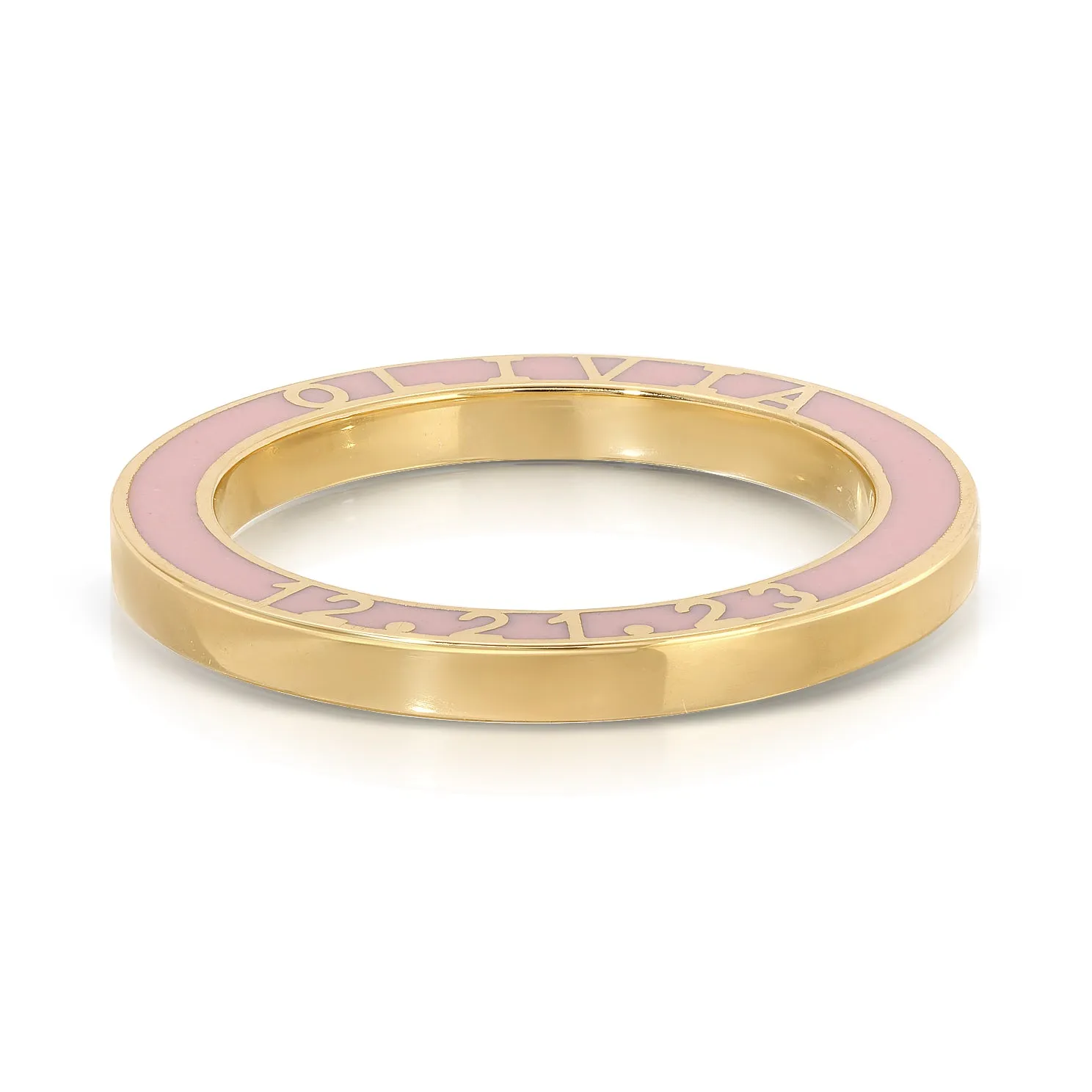 Gold and Enamel Personalized Eternity Band sold by EF Collection product image thumbnail 5