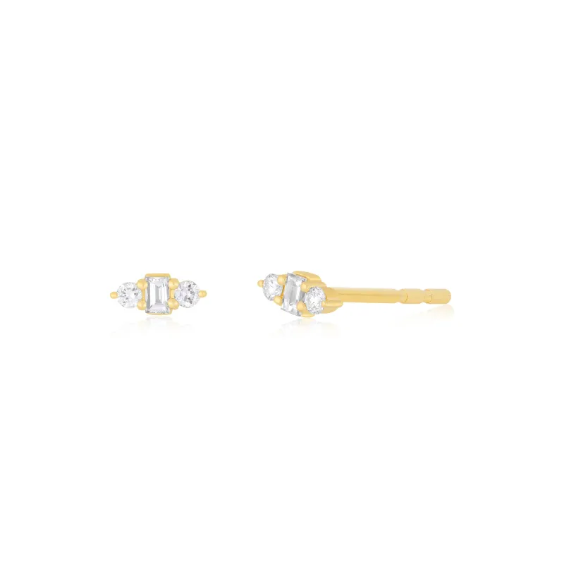 Diamond Mia Stud Earring made by EF Collection