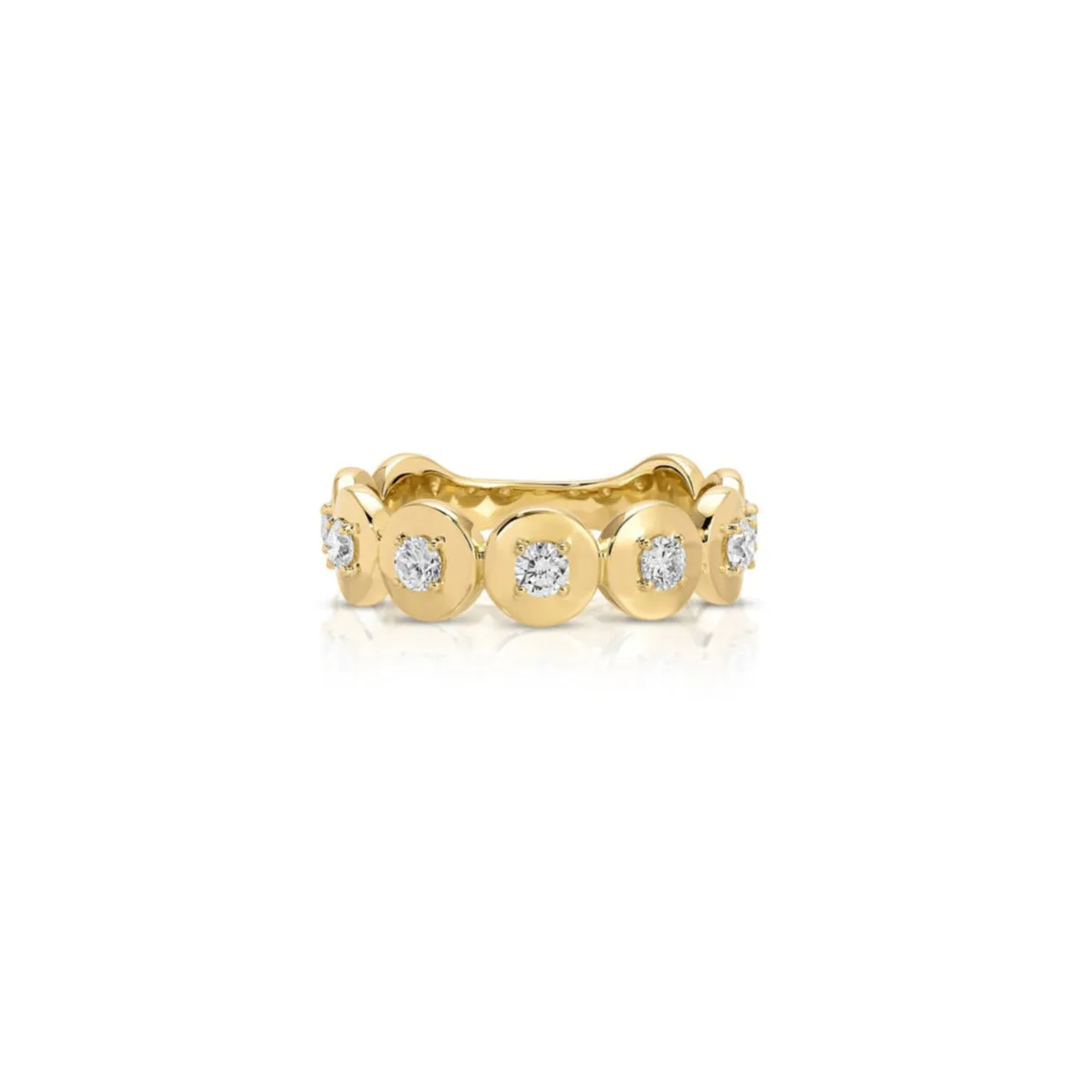 Gold Frame Diamond Ring sold by EF Collection
