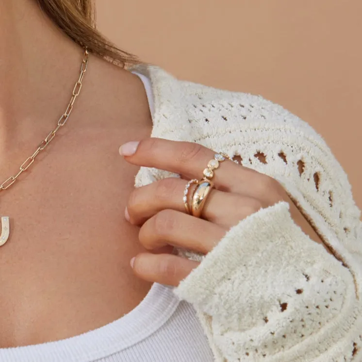 Gold Frame Diamond Ring sold by EF Collection product image thumbnail 3