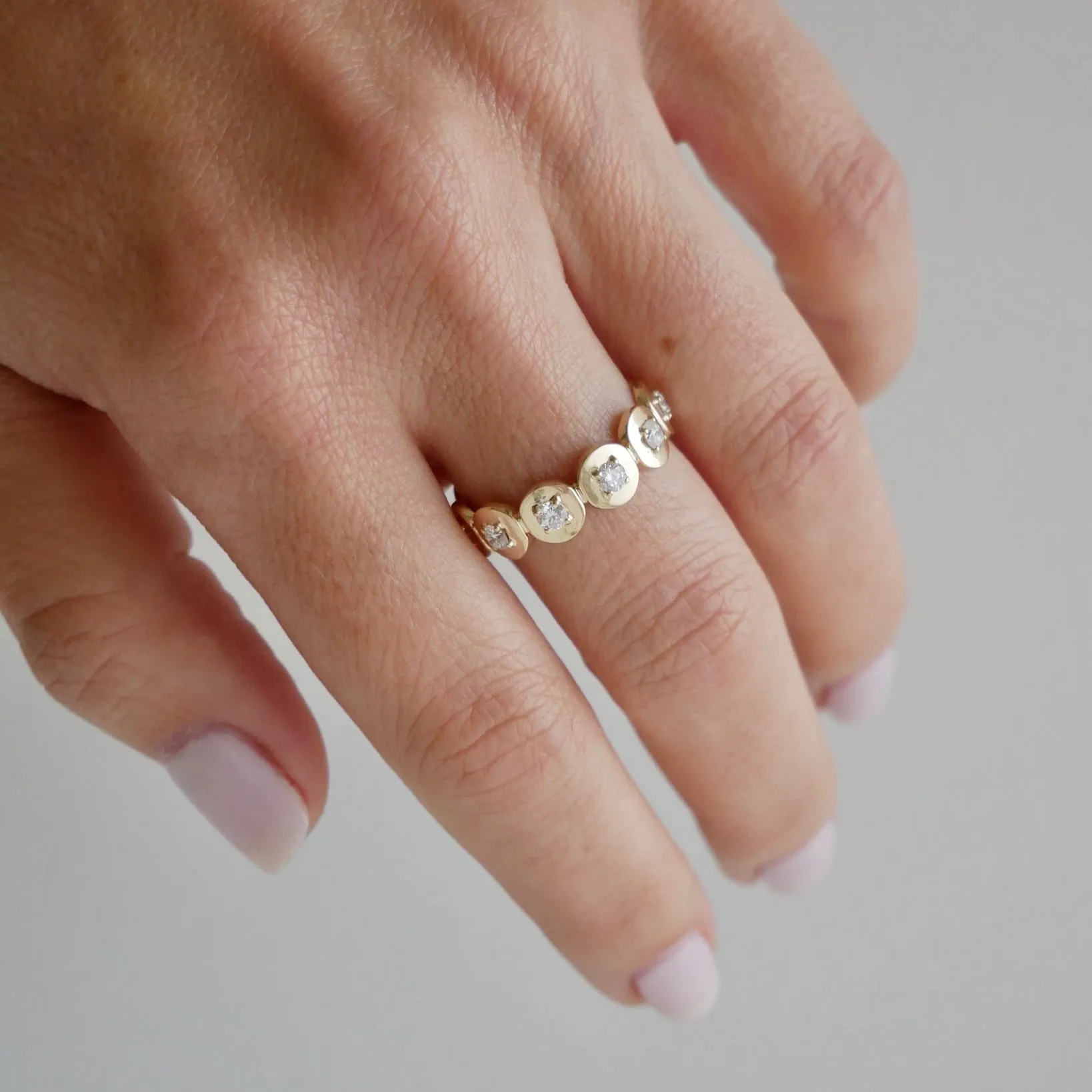 Gold Frame Diamond Ring sold by EF Collection product image thumbnail 2