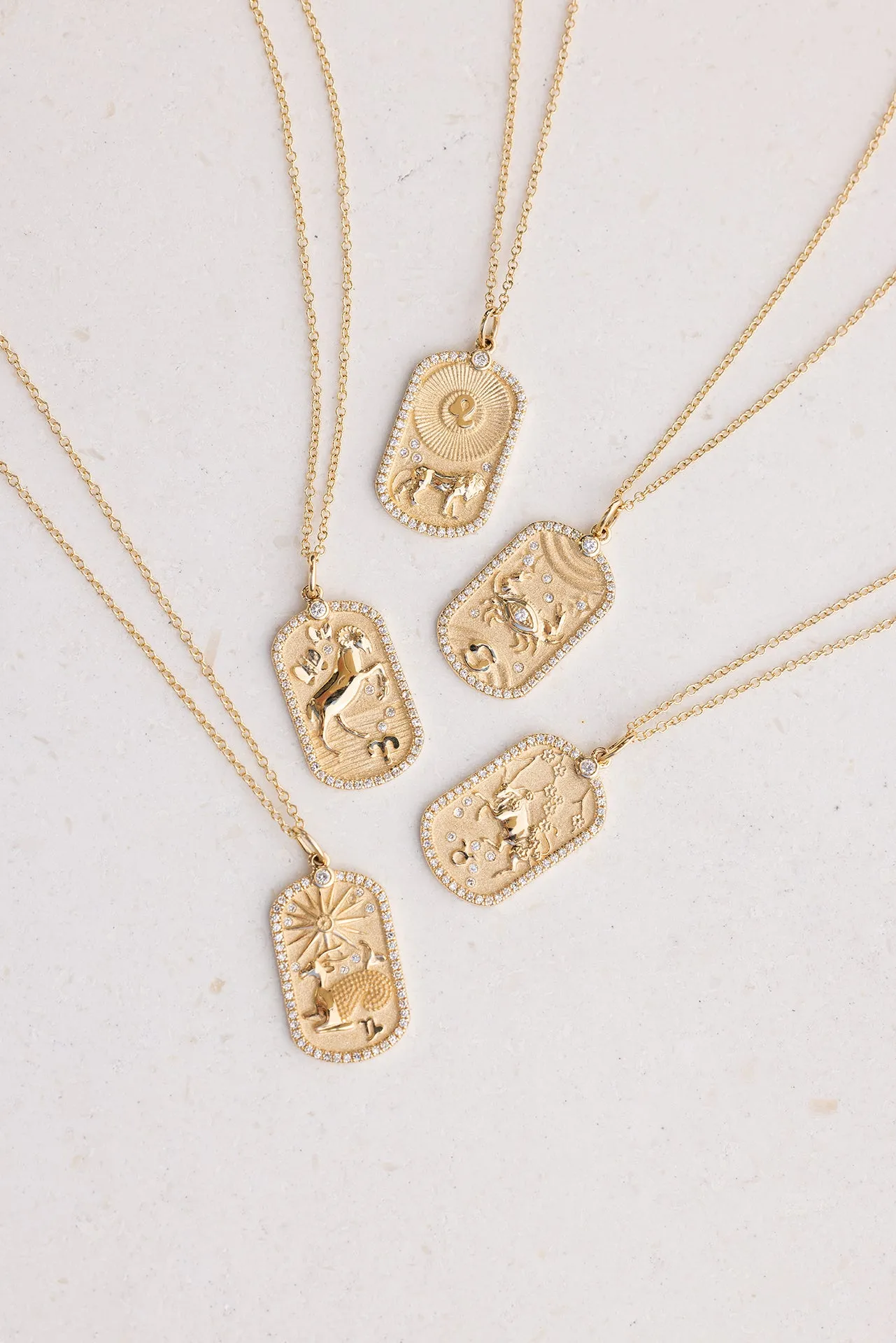 Diamond Zodiac Necklace sold by EF Collection product image thumbnail 5