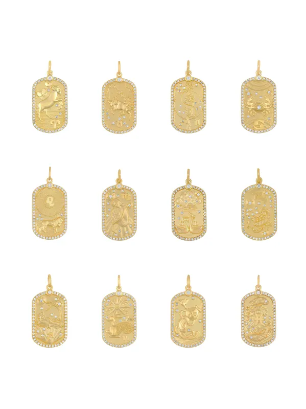 Diamond Zodiac Charm sold by EF Collection