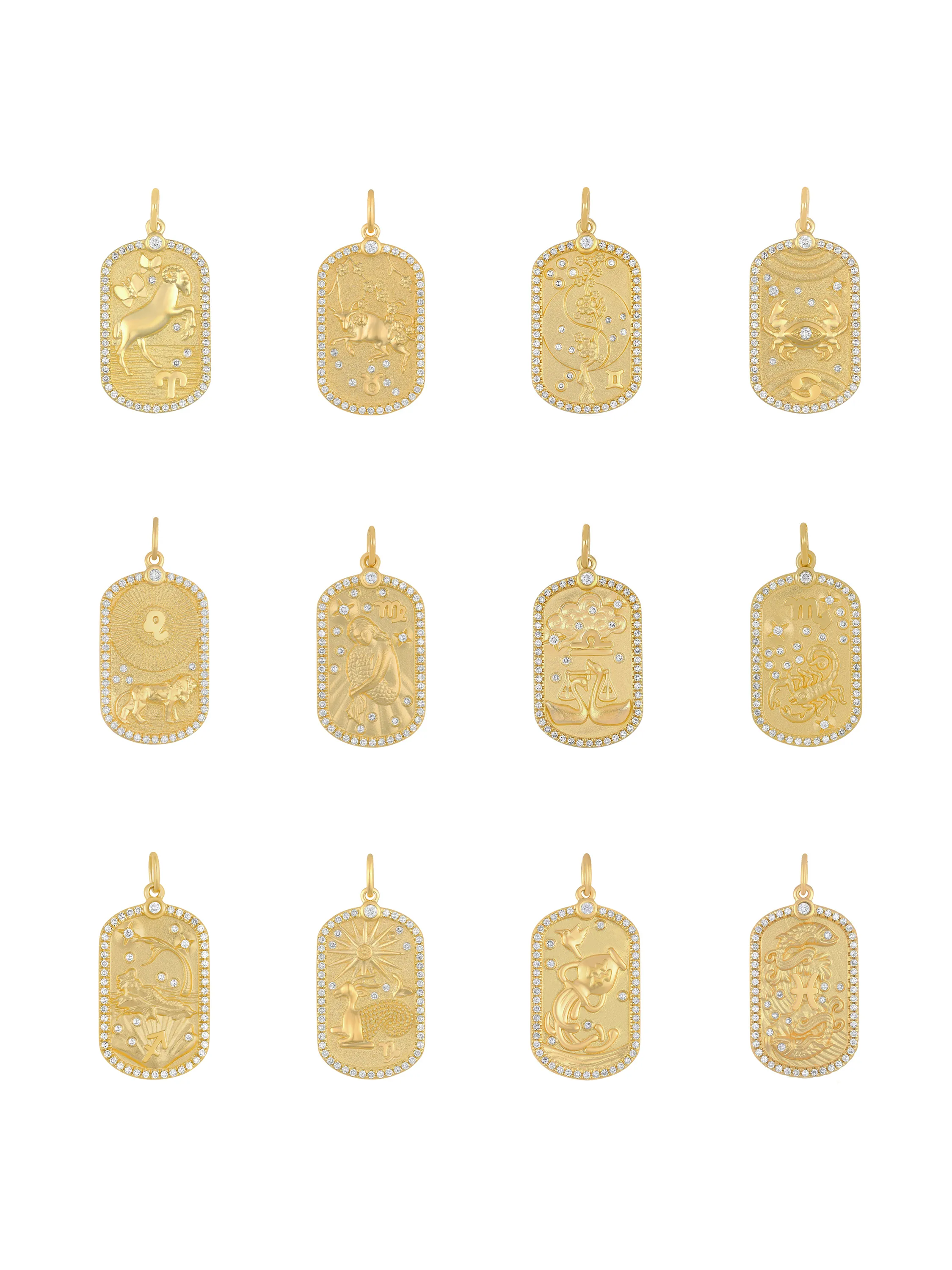 Diamond Zodiac Charm sold by EF Collection