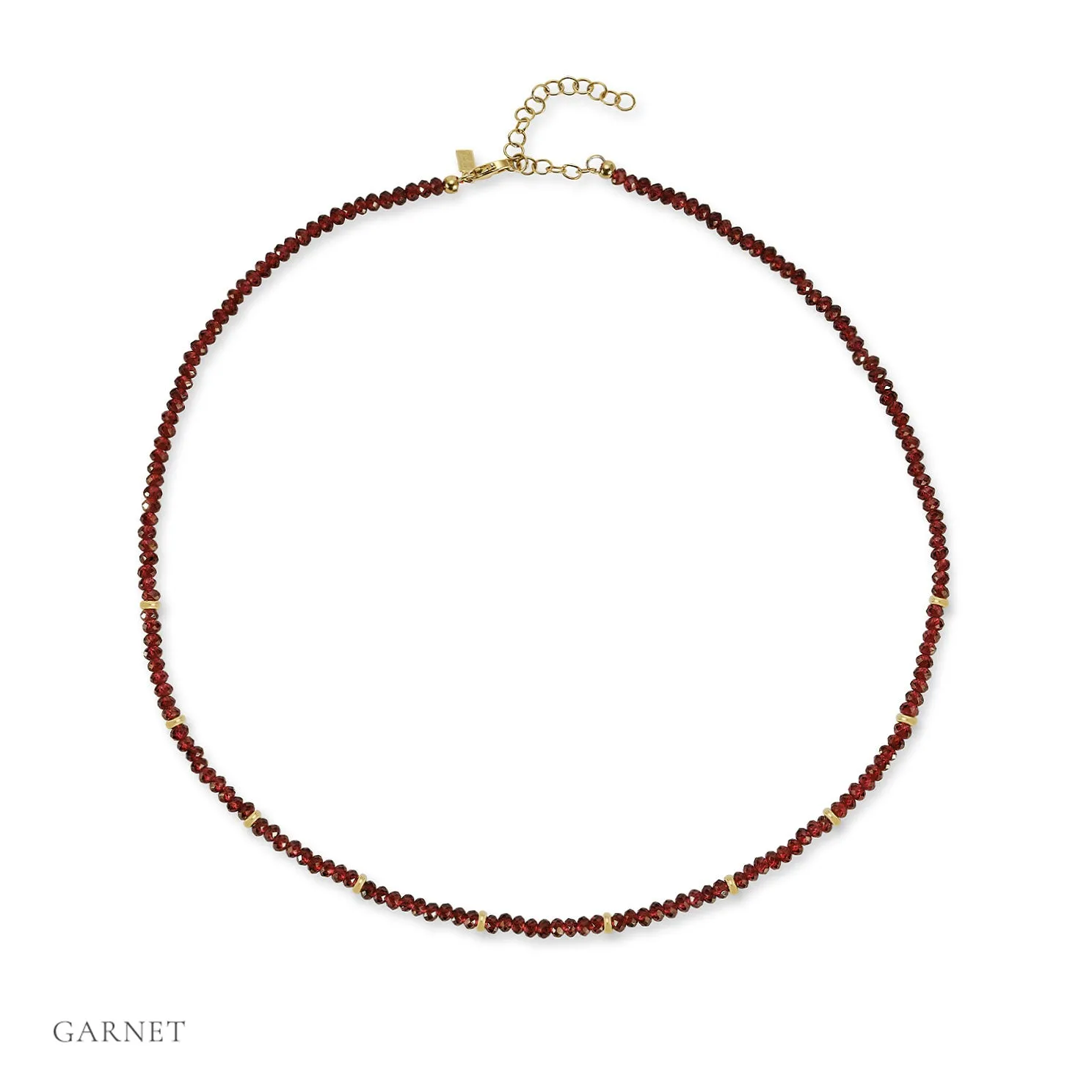 Birthstone Bead Necklace In Garnet sold by EF Collection product image thumbnail 3