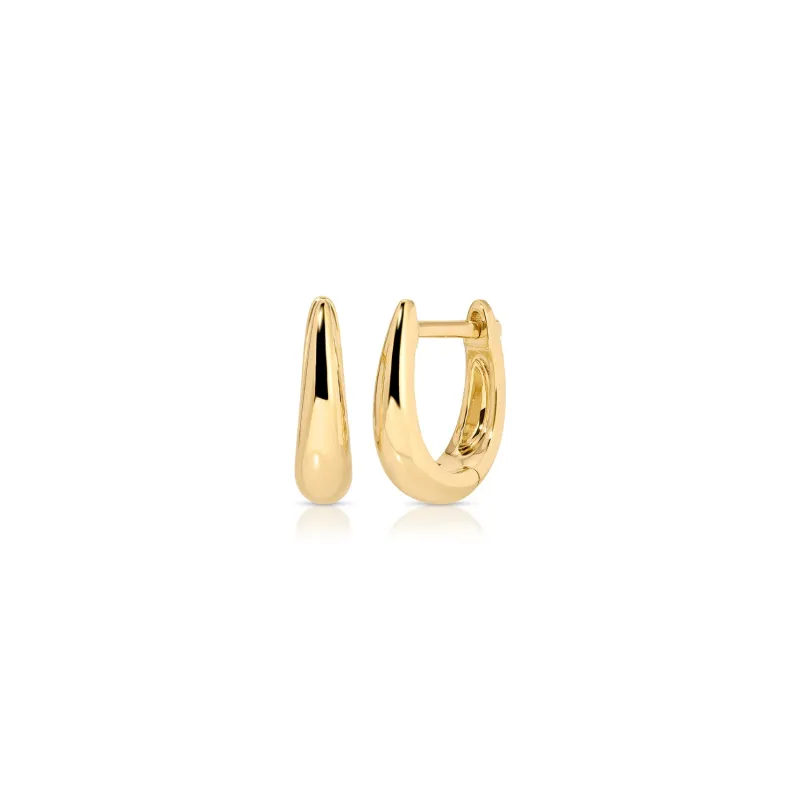 Gold Mini Maeve Huggie Earrings sold by EF Collection