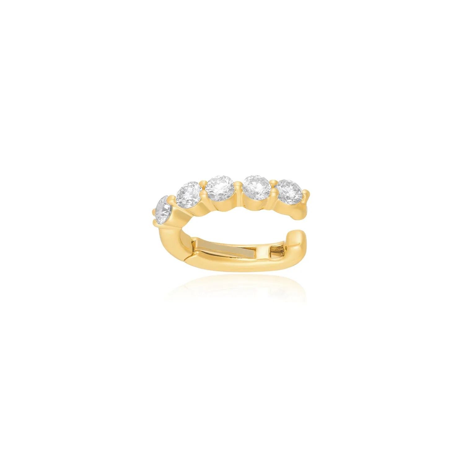 Jumbo Prong Set Diamond Ear Cuff sold by EF Collection