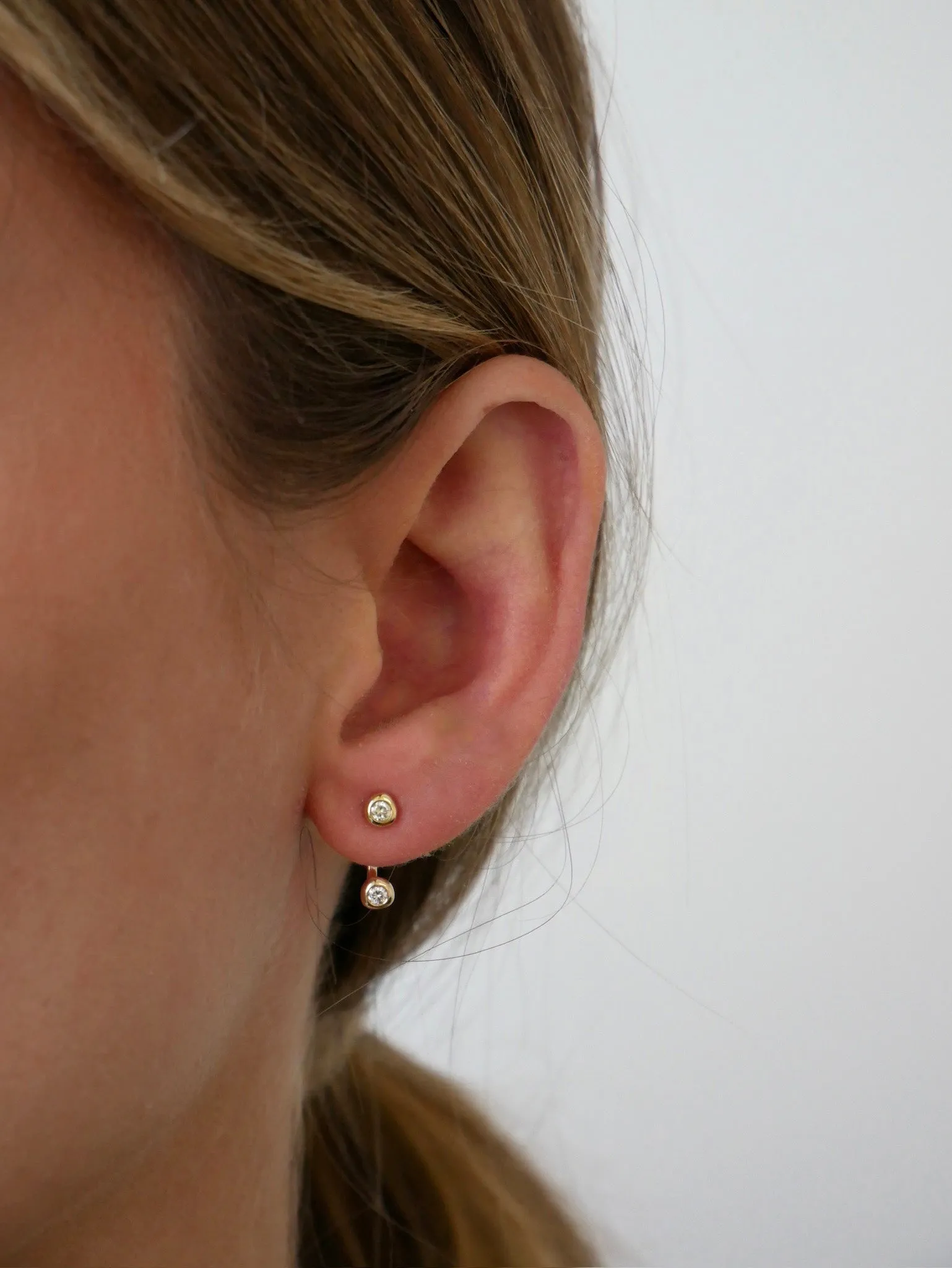 Diamond Pillow Illusion Earrings sold by EF Collection product image thumbnail 2