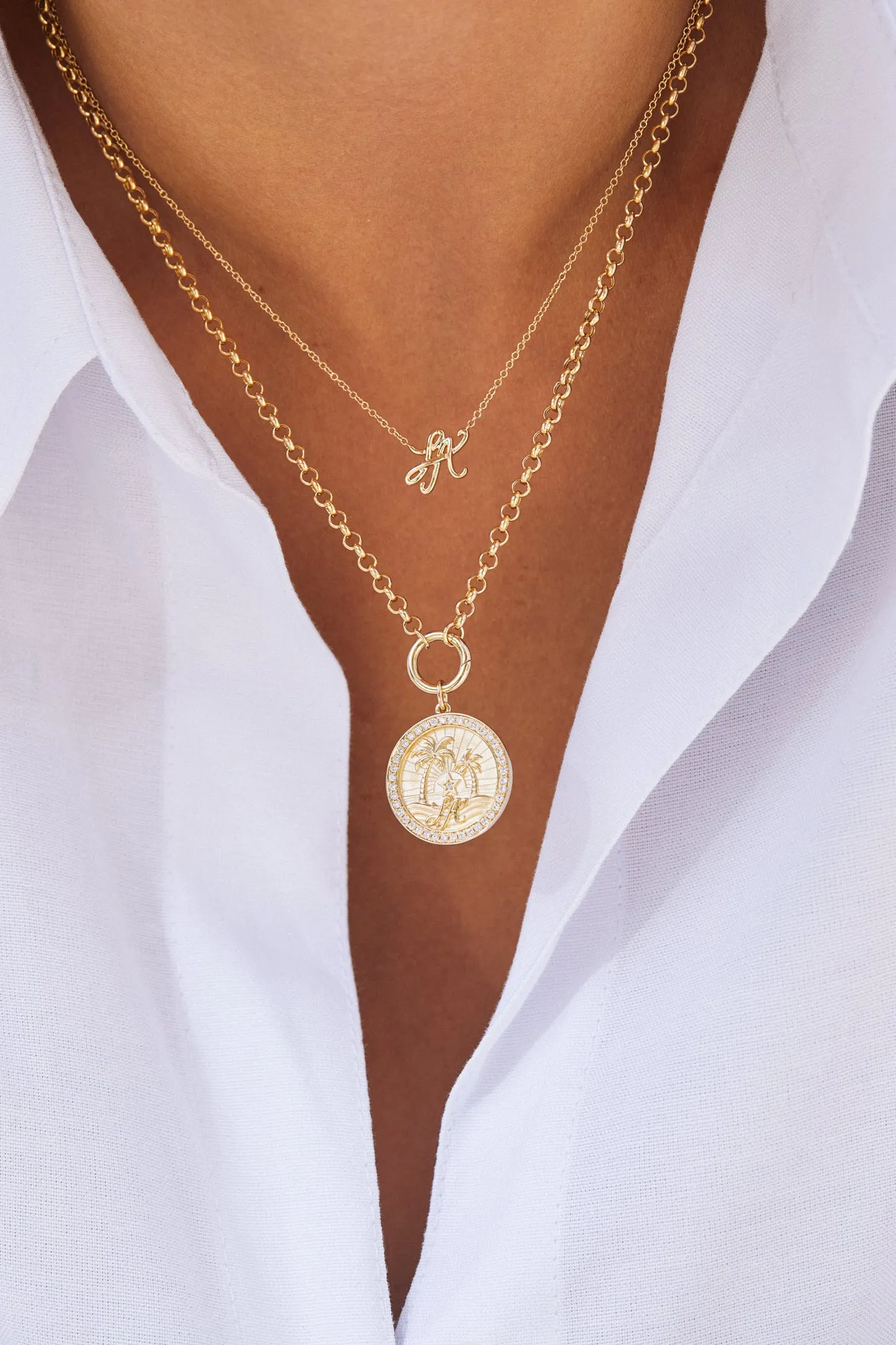 LA Necklace sold by EF Collection product image thumbnail 3