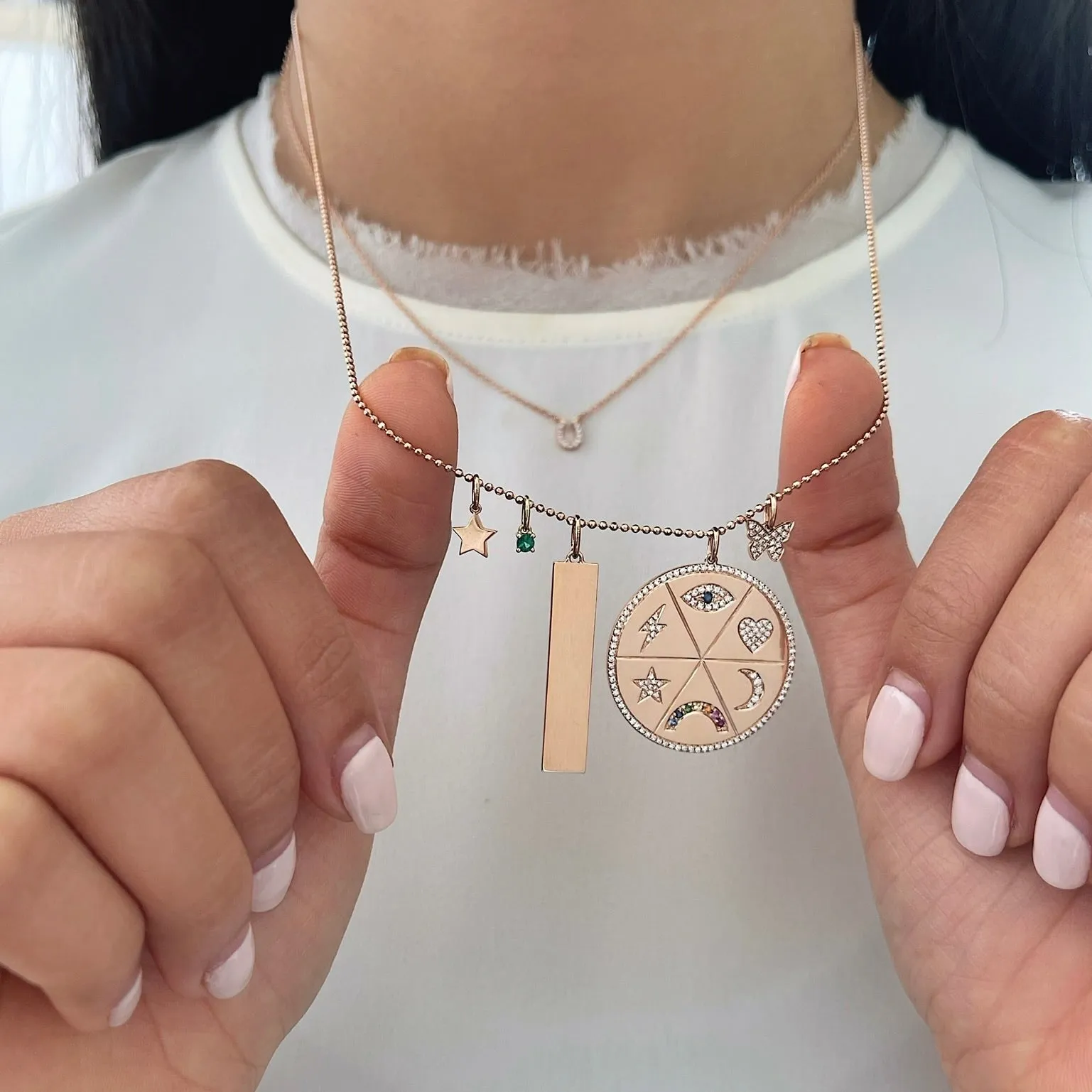 Gold Star Necklace Charm sold by EF Collection product image thumbnail 2