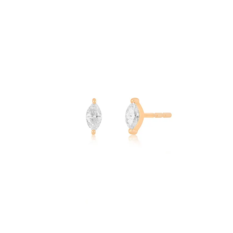 Diamond Marquise Stud Earring sold by EF Collection product image thumbnail 4