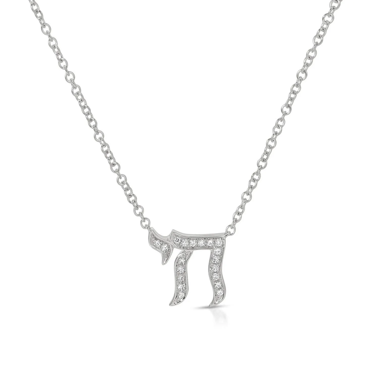 Diamond Chai Necklace sold by EF Collection
