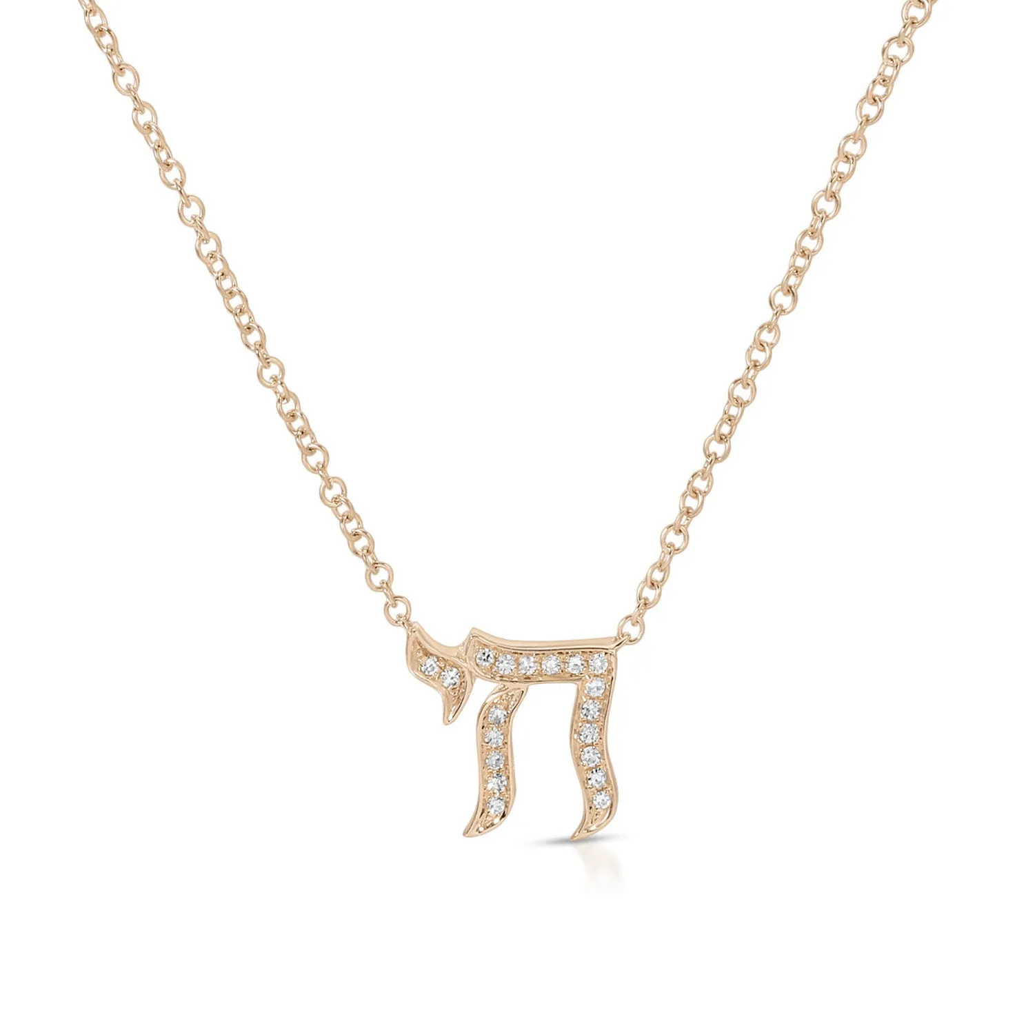 Diamond Chai Necklace sold by EF Collection