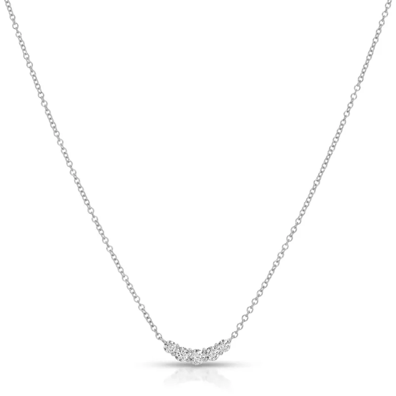 Graduated Diamond Arc Necklace sold by EF Collection