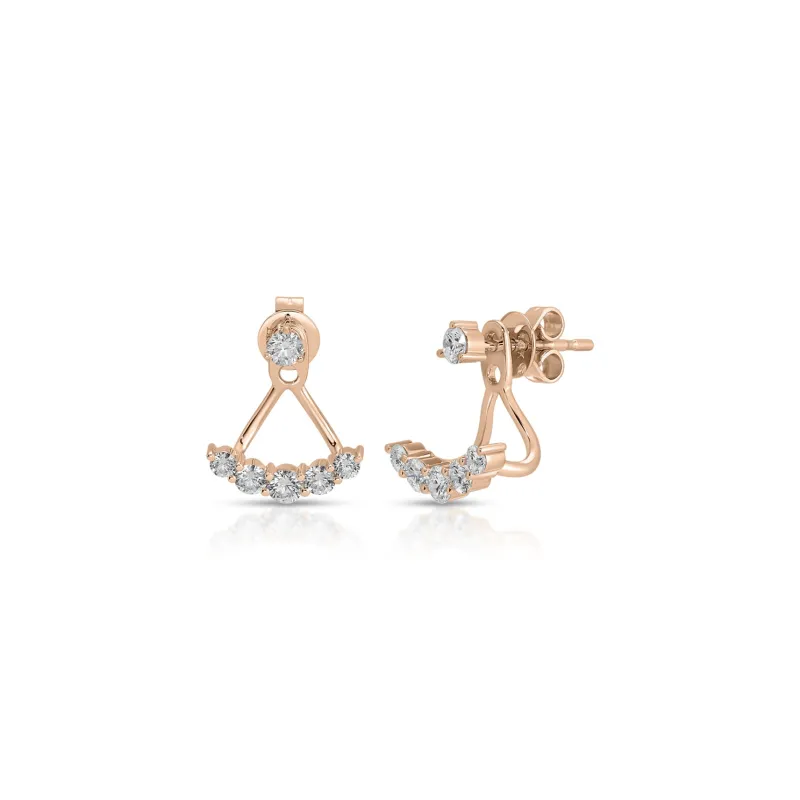 Graduated Diamond Ear Jackets sold by EF Collection