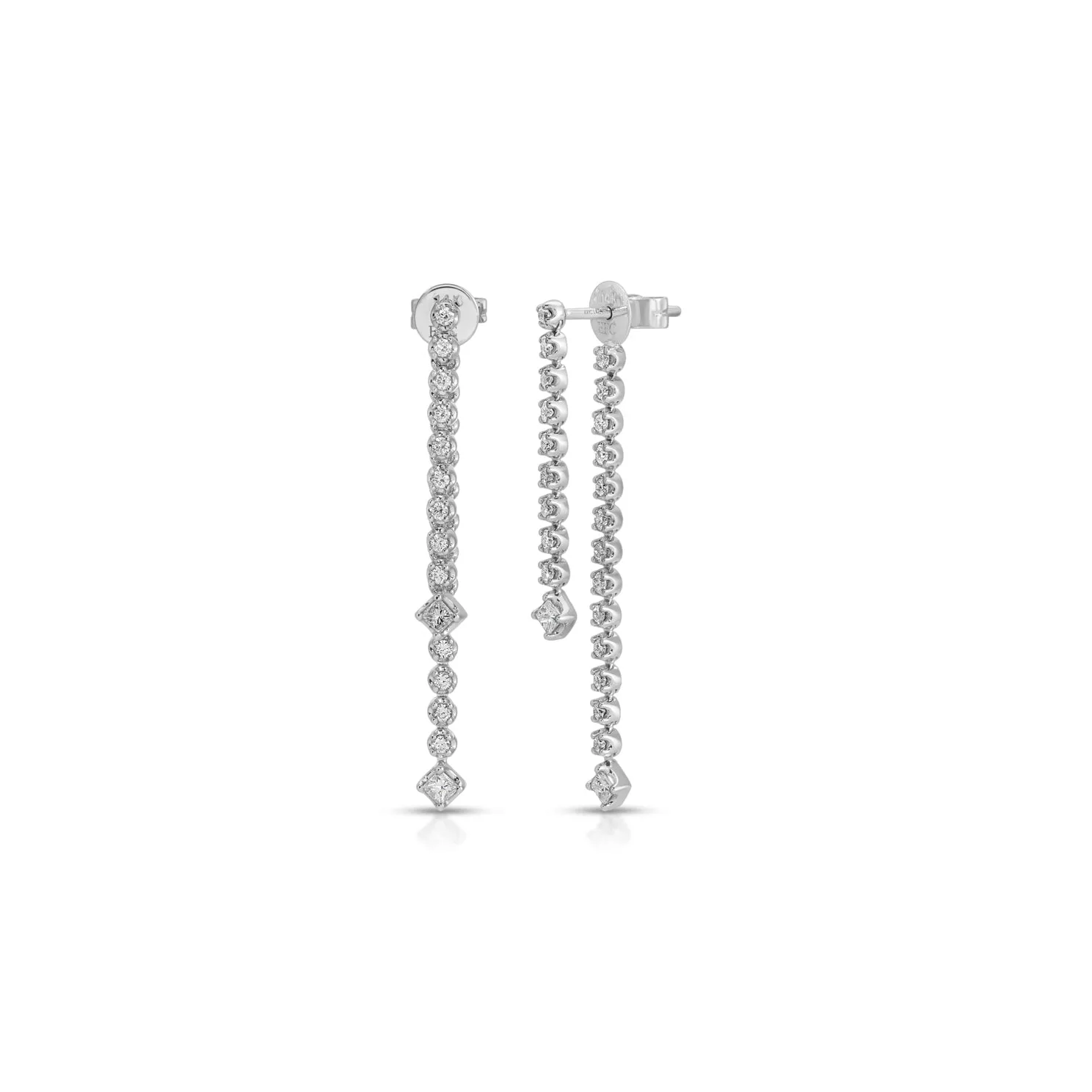 Diamond Kate Fringe Earrings sold by EF Collection