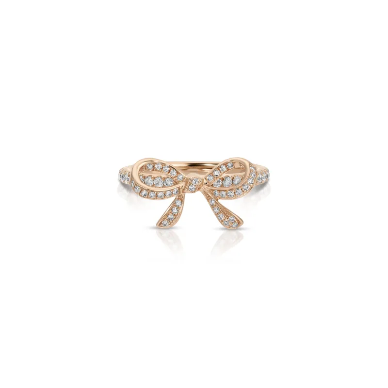Diamond Bow Ring sold by EF Collection
