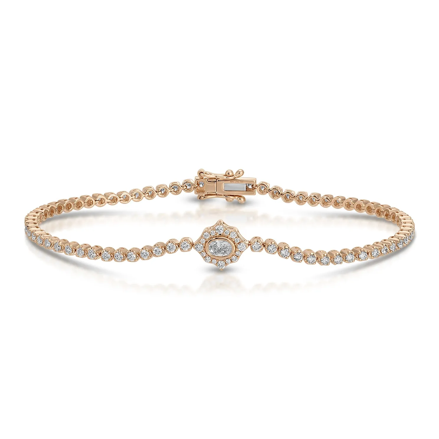 Oval Diamond Daphne Eternity Bracelet sold by EF Collection