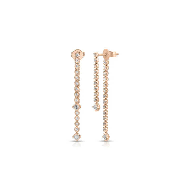 Diamond Kate Fringe Earrings sold by EF Collection