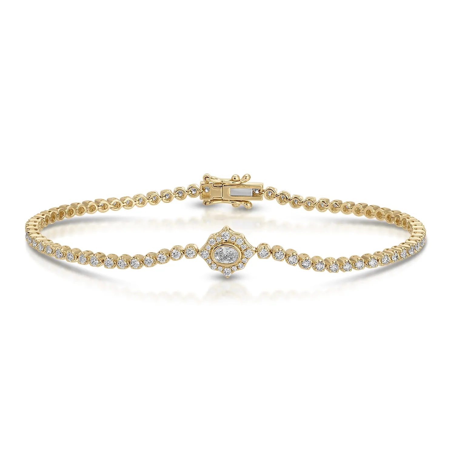 Oval Diamond Daphne Eternity Bracelet sold by EF Collection