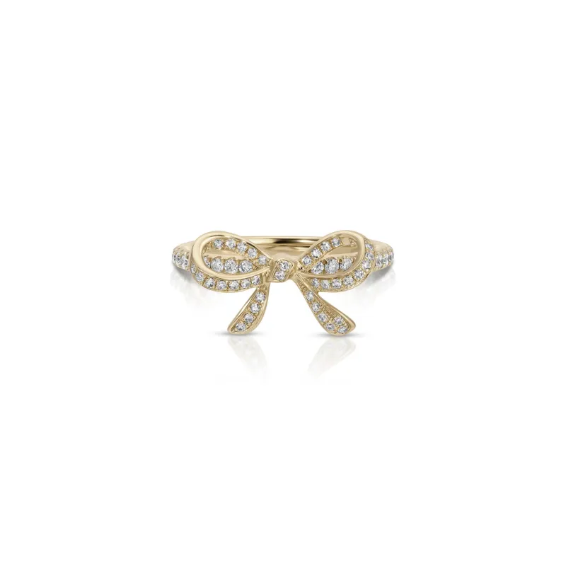 Diamond Bow Ring sold by EF Collection