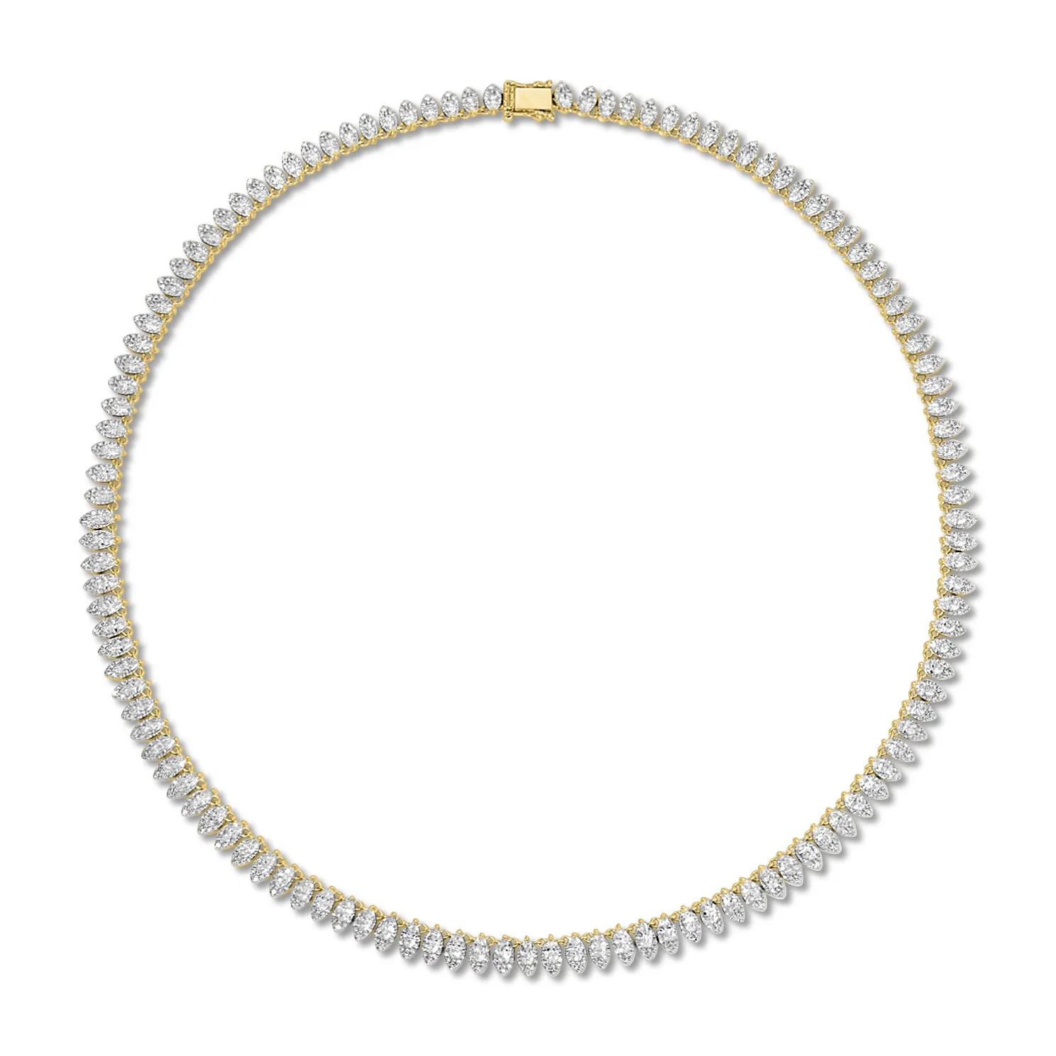 Diamond Pretty Lady Full Eternity Necklace sold by EF Collection