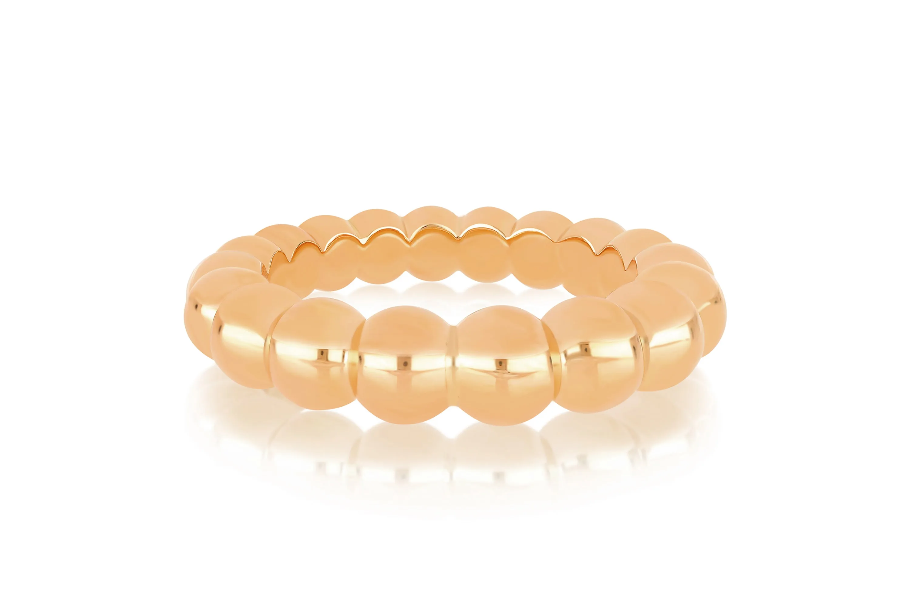 Gold Jumbo Ball Stack Ring sold by EF Collection product image thumbnail 4