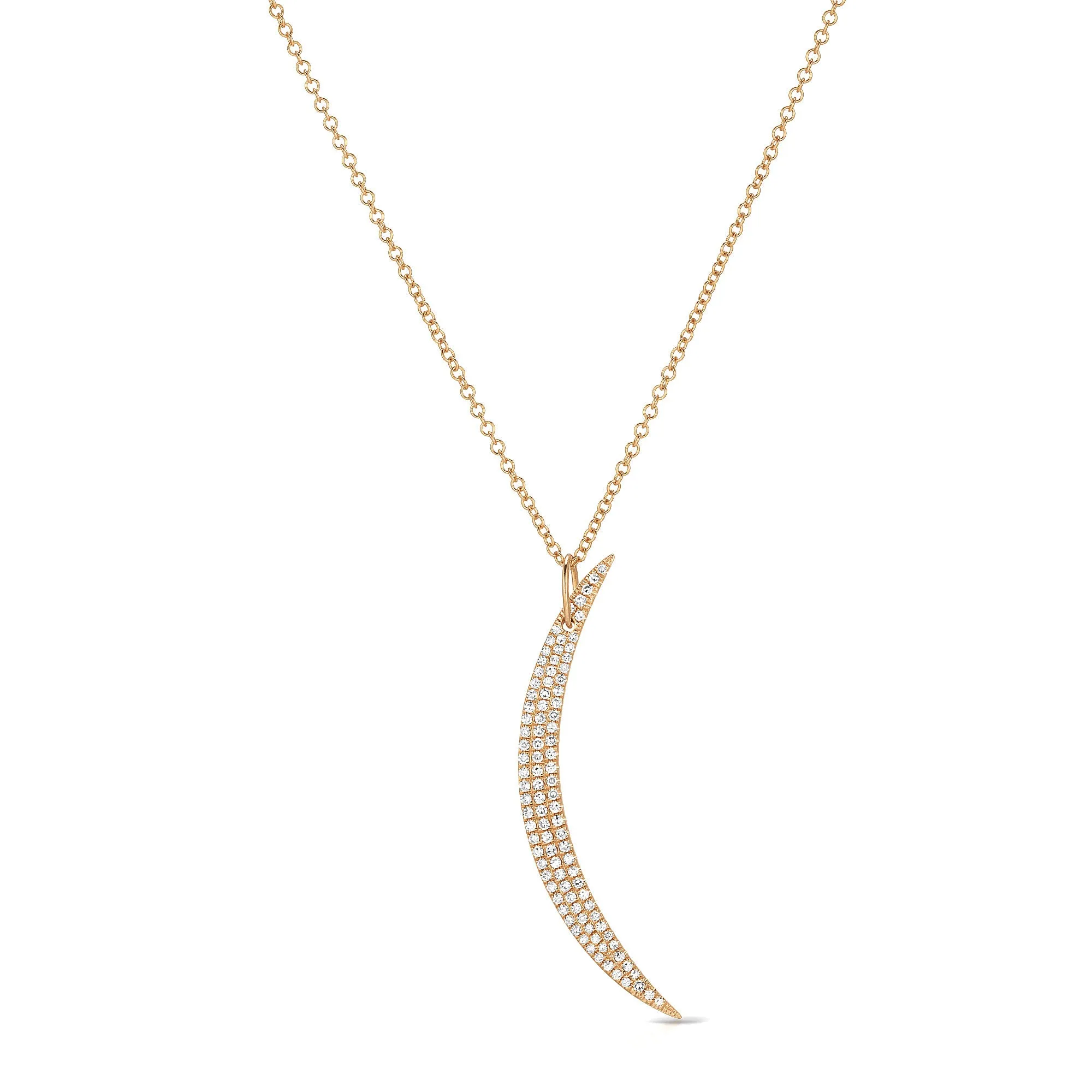 Diamond Crescent Necklace sold by EF Collection