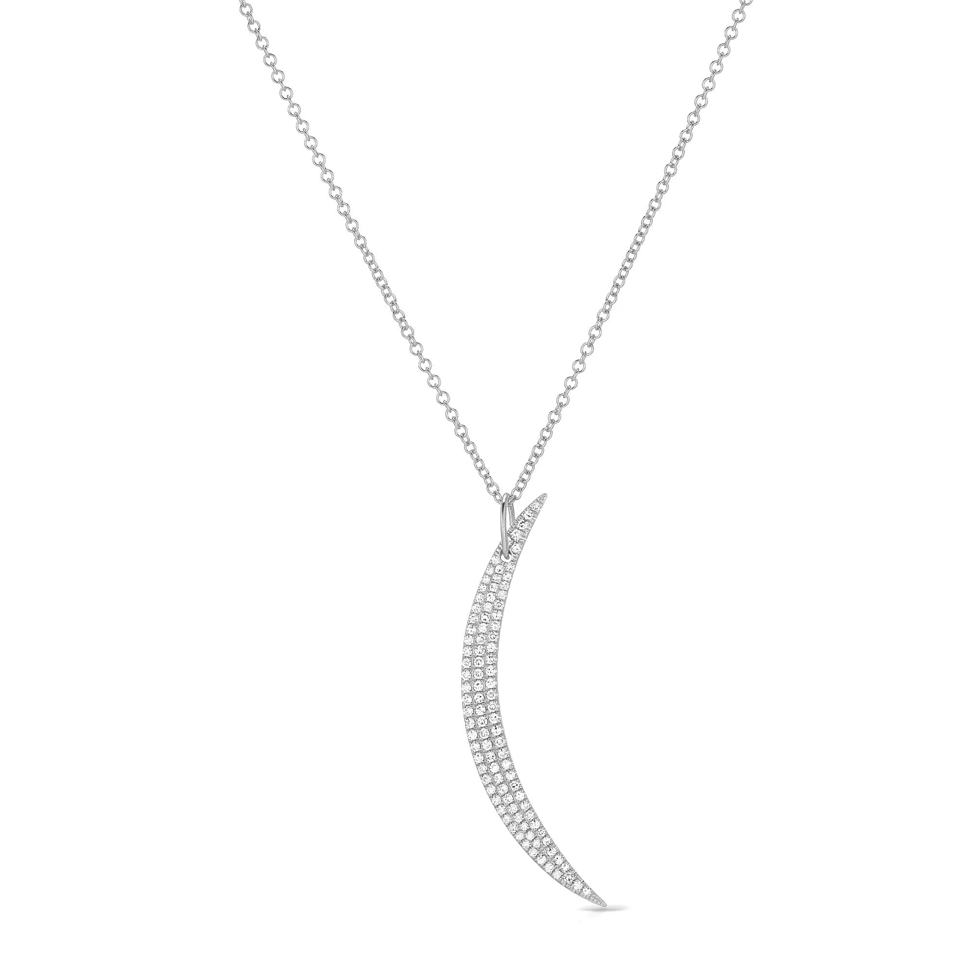 Diamond Crescent Necklace sold by EF Collection