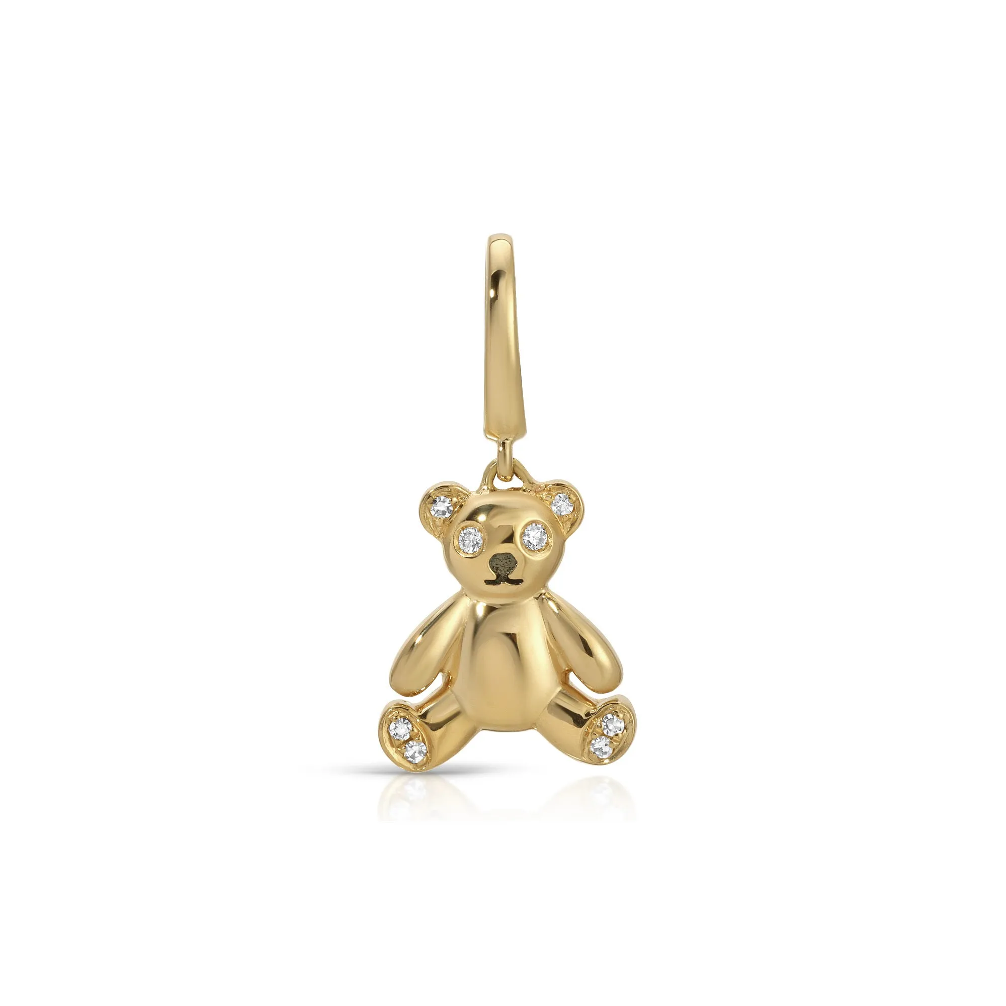 Diamond Teddy Clip Charm sold by EF Collection