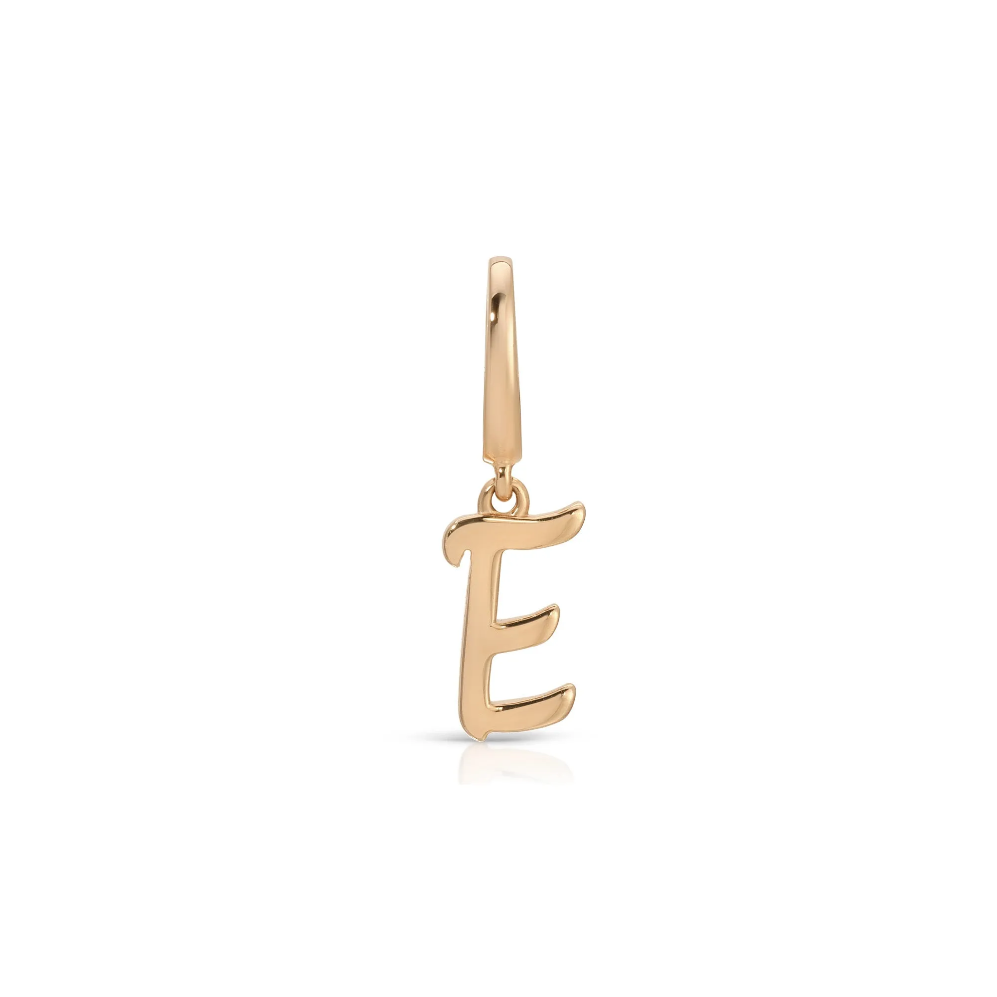 Gold Mini Script Initial Clip Charm sold by EF Collection