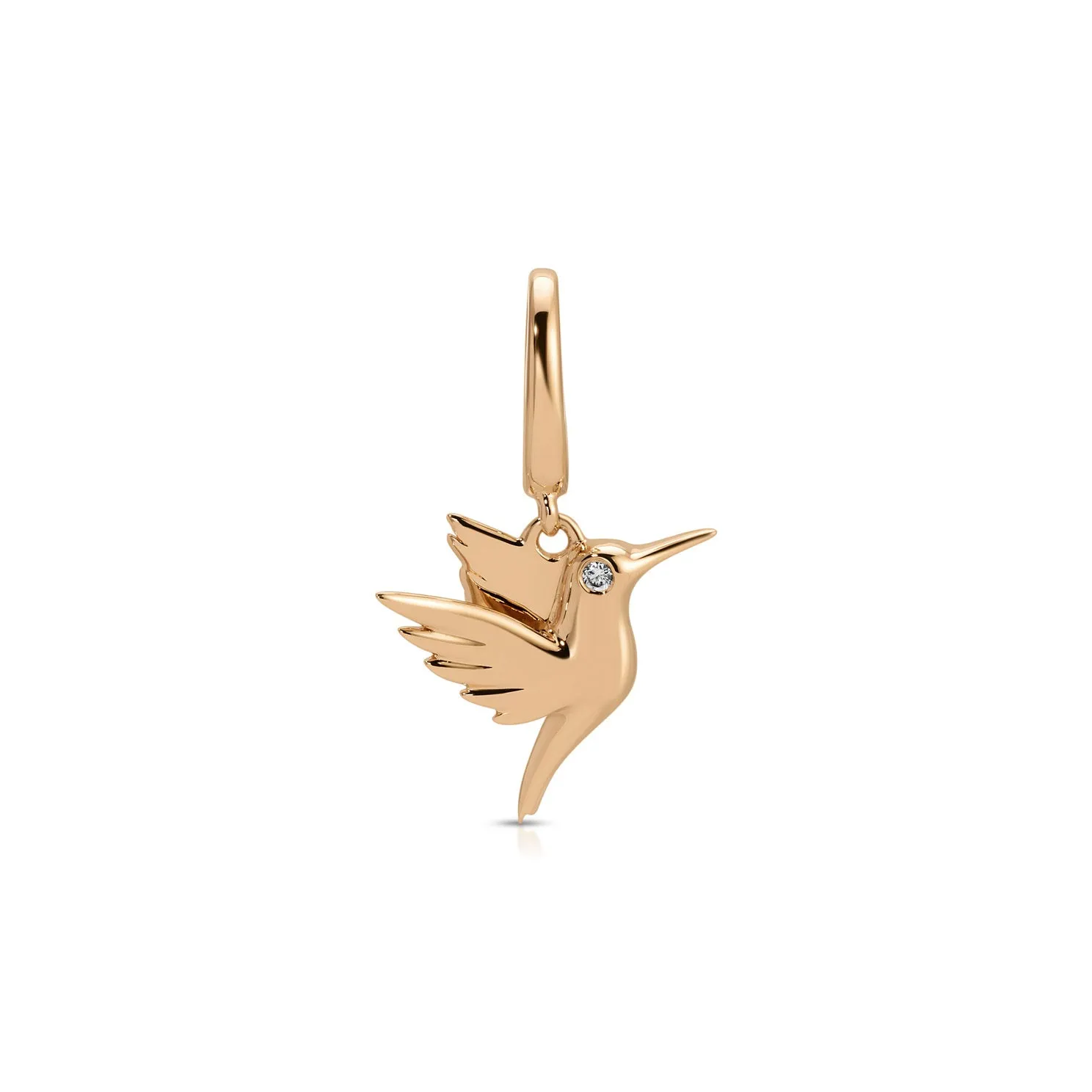 Gold Hummingbird Clip Charm sold by EF Collection