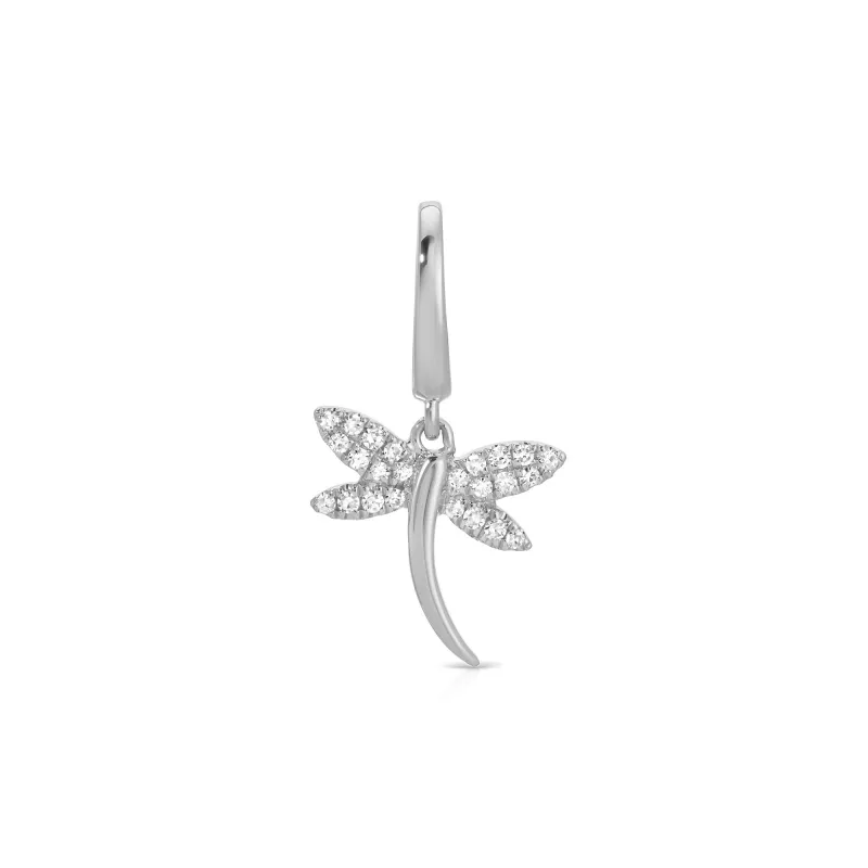 Diamond Dragonfly Clip Charm sold by EF Collection
