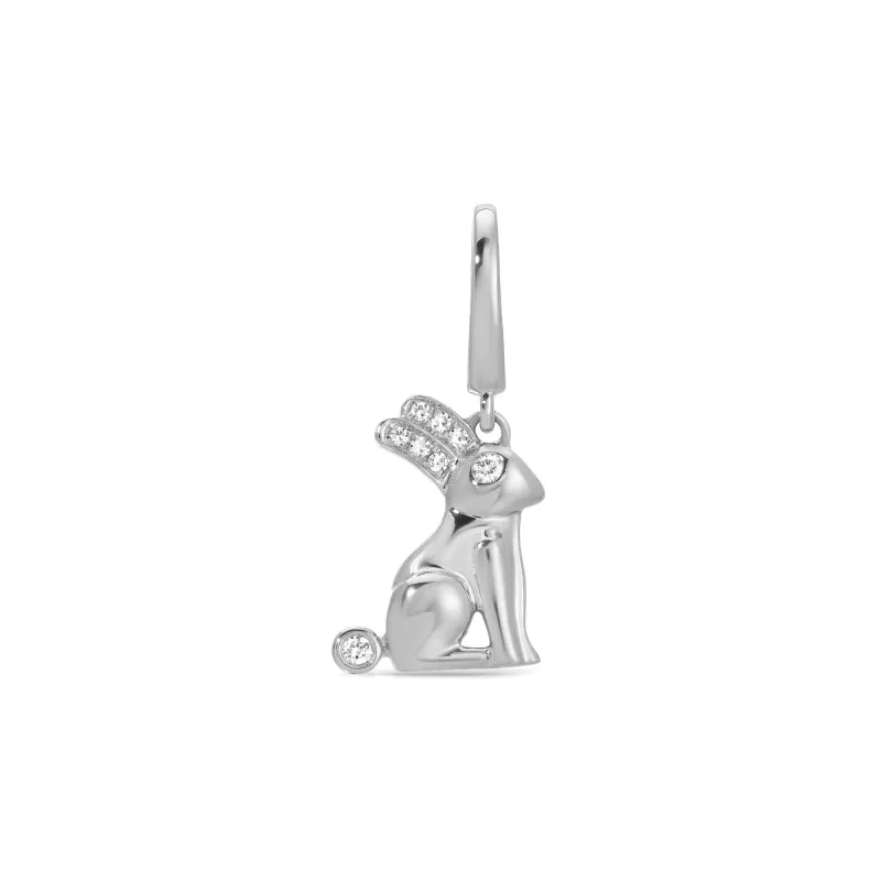 Diamond Bunny Clip Charm sold by EF Collection