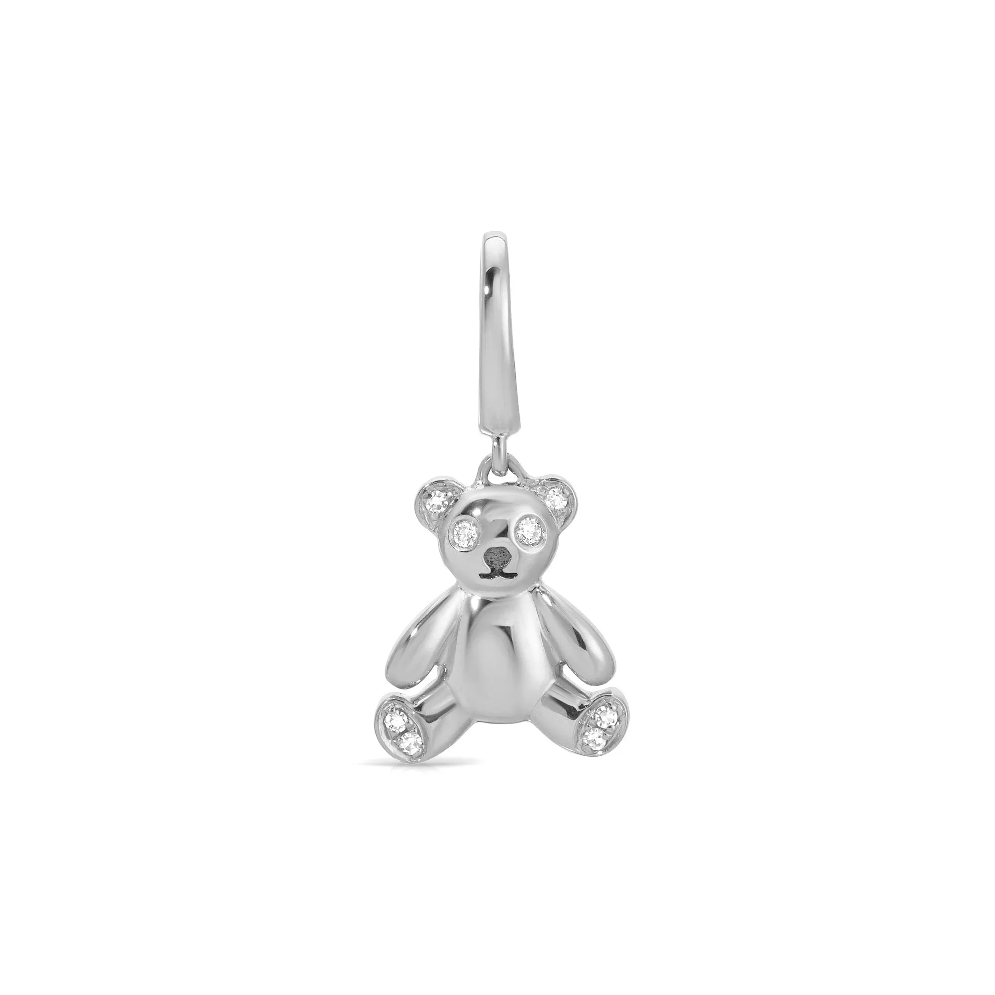 Diamond Teddy Clip Charm sold by EF Collection