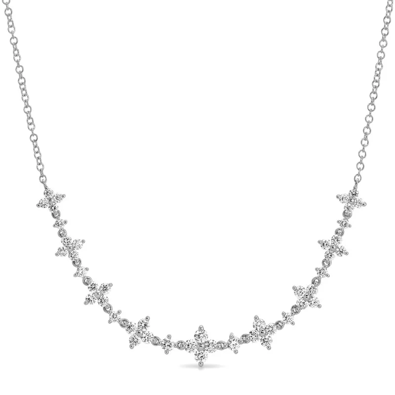 Diamond Fleur Necklace sold by EF Collection